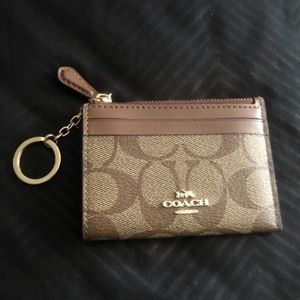 Brown/Tan Leather Coach Wallet